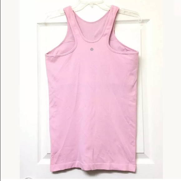 lululemon athletica Tops - Lululemon pink halter tank shelf bra sz 10